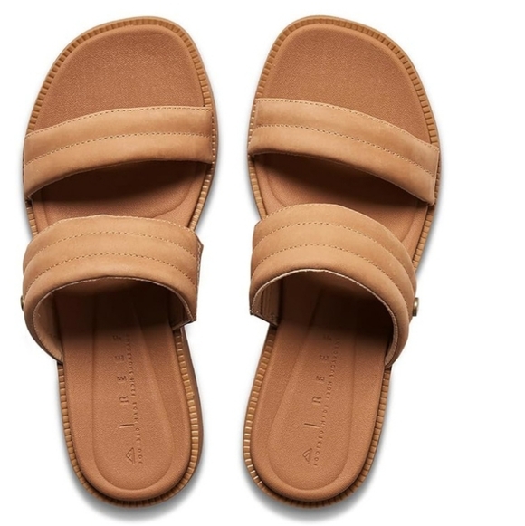 Reef Lofty Luxe Hi Platform Slide Sandals- Natural - Picture 2 of 9